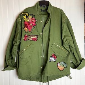 Zara Women Sparkle Embroidered Travel Jacket